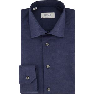 Eton - Contemporary Fit - Overhemd - Blauw - Katoen