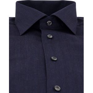 Eton - Contemporary Fit - Overhemd - Donkerblauw - Katoen - Wrinkle Free