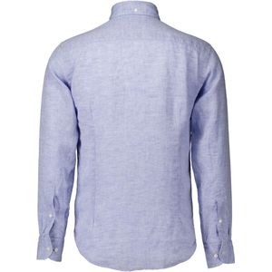 Eton - Lange Mouw Overhemd - Lichtblauw - Katoen