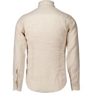 Eton - Lange Mouw Shirt - Beige - Katoen