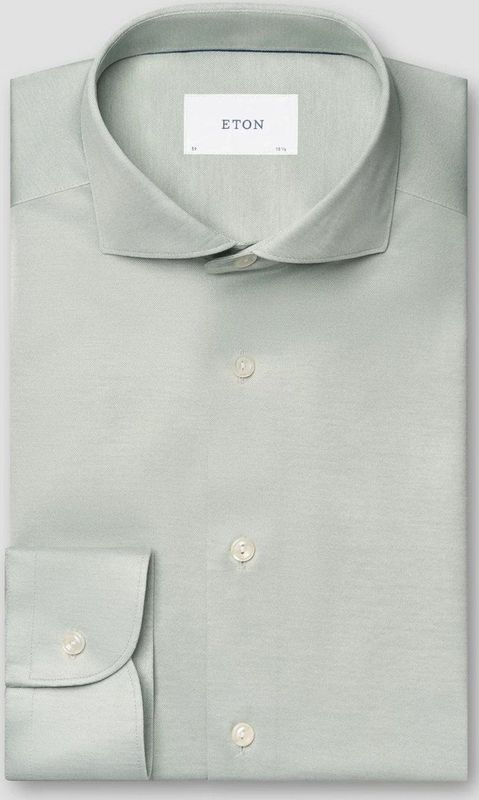 Eton - Lichtgroen Oxford Overhemd - Heren - Lange Mouw - Katoen