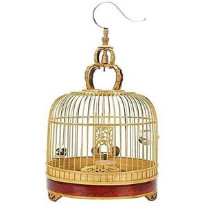 Vogelhuisjes Round Bird Cage RVS Hook Outdoor Bird Villa Retro Chinese Style Design Bird Cage Pet Products Flight Cage