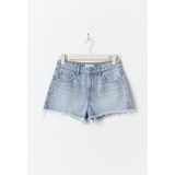 Gina Tricot - Denim Straight Regular Waist Short - Lichtblauw - Jeans