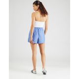 Gina Tricot - Transit - Broek - Blauw / Offwhite - High Waist - Loosefit