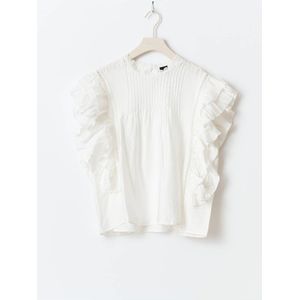 Blouse - Gevoerde Zoom - Effen - Viscose - Normale Pasvorm