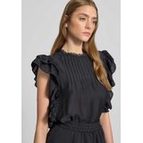 Gina Tricot - Top - Zwart - Mouwloos - Ronde Hals