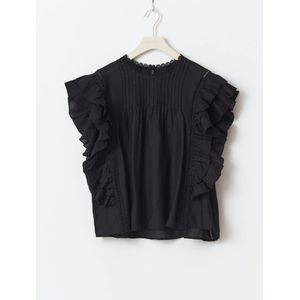 Gina Tricot - Top - Zwart - Mouwloos - Ronde Hals