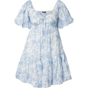 Gina Tricot - Zomerjurk - Lichtblauw/Wit - Katoen - Bloemenprint