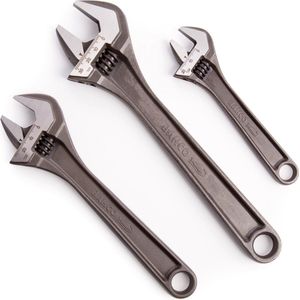 Bahco 8073 C IP verstelbare sleutel in industriële verpakking, zilver, 12-inch, 34 mm