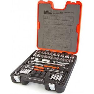 Bahco Doppenset 1/4inch & 1/2inch , 77 delig | S800