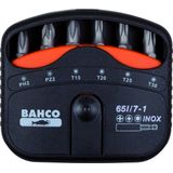 Bahco bits set 7pcs inox ph,pz,torx | 65I/7-1 - 65I/7-1