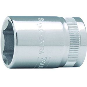 Bahco 3/8" dop zeskant op kaart mt 21 | SB7400SM-21