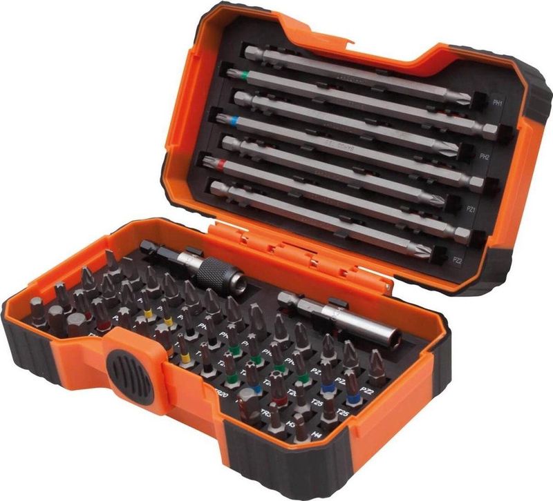 Bahco - 59/S54BC - 54 Delige Bitset - S2 Staal - Magnetische Bithouder