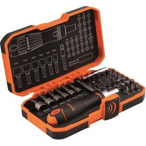 Bahco - 59/S36BCR - 36-Delige Bitset met Ratelschroevendraaier - Inclusief Magnetische Bithouder