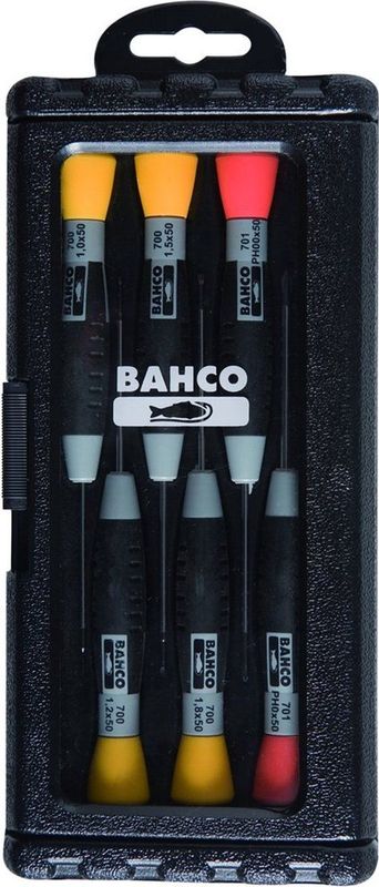 Bahco - 706-2 - Precisie Schroevendraaierset - 6-delig - Kunststof Doos