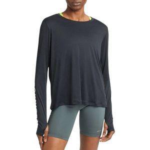 Röhnisch - Team Logo Long Sleeve Training T-shirt - Zwart - Lange Mouw - Dames