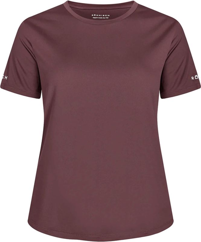 RÖHNISCH - team logo tee - Trainingsshirt - Paars - Korte Mouw