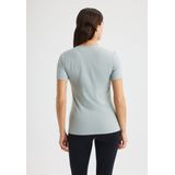 Röhnisch - Jacquard SS Top - Training T-shirt - Grijs - Lange Mouw - Dames