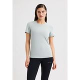 Röhnisch - Jacquard SS Top - Training T-shirt - Grijs - Lange Mouw - Dames