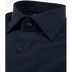 Stenströms Jersey shirt donkerblauw, Effen