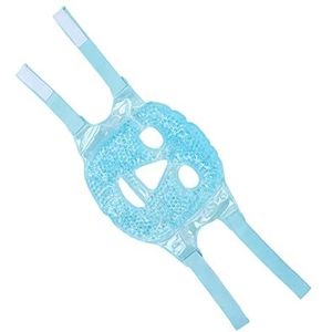 Ice Pack voor Gezicht, Verkoelend Gezichtsmasker Elastische Band en Haak en Lus Design Gel Comfortabel en Zacht voor Rug voor Hoofd voor Gezicht voor Nek (Blauw)