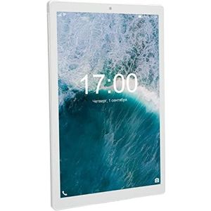 HD-Tablet, 128 GB IPS-schermuitbreiding Zilver 10-inch Tablet Ondersteunt 3 en 64G Octa Core-geheugen voor Dagelijks Reizen (EU-stekker)