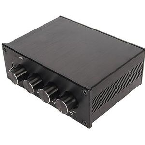 Stereo Sound Mixer, Professionele HiFi Stereo Mixer 4 in 1 Hoofdtelefoon -uitgang voor Luidspreker (EU-stekker)