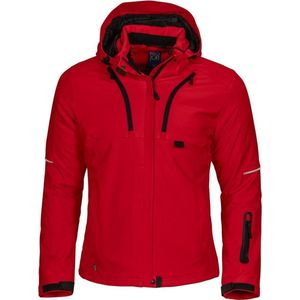 ProJob 3413 DAMES GEVOERDE SOFTSHELL JAS 643413 - Rood - 3XL