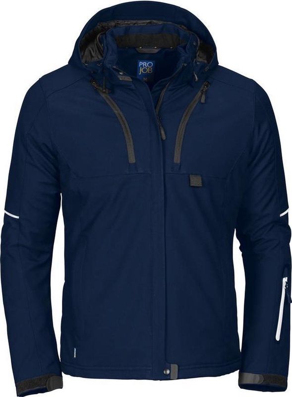 ProJob 3413 DAMES GEVOERDE SOFTSHELL JAS 643413 - Marine