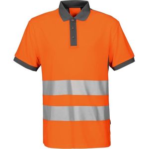 ProJob 6008 - Signalisatiepolo - Oranje/Grijs - ISO 20471 Klasse 2