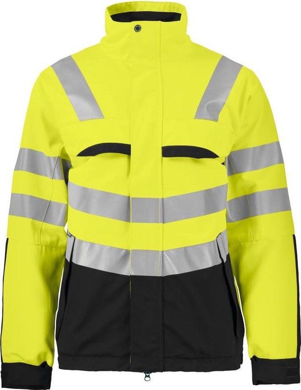 Projob 6415 Signalisatiejas En Iso 20471 Klasse 3 Heren Geel/Zwart maat XXXL