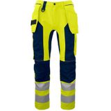 Projob 6513 - Signalisatiebroek - Geel - Met Kniezakken en Spijkerzakken - EN ISO 20471 Klasse 2