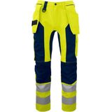 Projob 6513 - Signalisatiebroek - Geel - Met Kniezakken en Spijkerzakken - EN ISO 20471 Klasse 2
