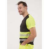 ProJob 6020 SIGNALISATIET-SHIRT EN ISO 20471 KLASSE 1 646020 - Geel Zwart