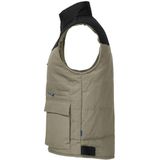 Projob - 2806 - Gevoerde Vest - Khaki - Gewatteerde Voering - Zes Zakken