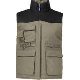 Projob - 2806 - Gevoerde Vest - Khaki - Gewatteerde Voering - Zes Zakken