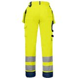 ProJob 6519 Werkbroek - Geel/Marine - Kniezakken - Spijkerzakken - ISO 20471 Klasse 2
