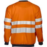 ProJob 6101 SIGNALISATIESWEATER RONDE HALS EN ISO20471 KLASSE 3 646101 - Oranje/Zwart