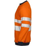 ProJob 6101 SIGNALISATIESWEATER RONDE HALS EN ISO20471 KLASSE 3 646101 - Oranje/Zwart