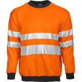 ProJob 6101 SIGNALISATIESWEATER RONDE HALS EN ISO20471 KLASSE 3 646101 - Oranje/Zwart