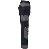 Projob 5522 Damesbroek Met Kniezakken en Spijkerzakken 645522 - Zwart
