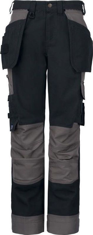 Projob 5522 Damesbroek Met Kniezakken en Spijkerzakken 645522 - Zwart