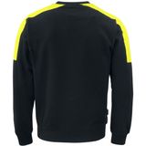 Projob 2125 Sweater Ronde Hals Met Fluo Inzetstukken 642125 - Zwart/Geel