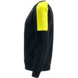 Projob 2125 Sweater Ronde Hals Met Fluo Inzetstukken 642125 - Zwart/Geel