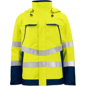 Projob 6440 Functionele Jas - ISO 20471 Klasse 3 / En 343 Klasse 3/3 Geel/Marine maat 4XL