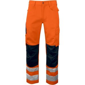 ProJob 6532 SIGNALISATIEBROEK MET KNIEZAKKEN EN ISO 20471 KLASSE 2 646532 - Oranje/Zwart - D108