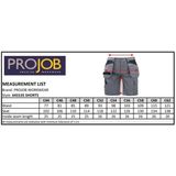 Projob Korte Werkbroek Spijkerzakken 5535 Kaki