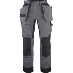 Projob 5524 Canvas Broek Met Kniezakken en Spijkerzakken 645524 - Grijs