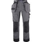 Projob 5524 Canvas Broek Met Kniezakken en Spijkerzakken 645524 - Grijs