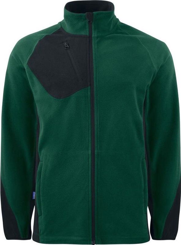 ProJob 2325 - Microfleece - Woudgroen - Met Raglanmouwen - Ritssluiting